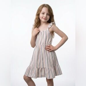 Cat & Jack Patriotic Stars & Stripes Red White Blue Ruffle Sundress NWT 3T